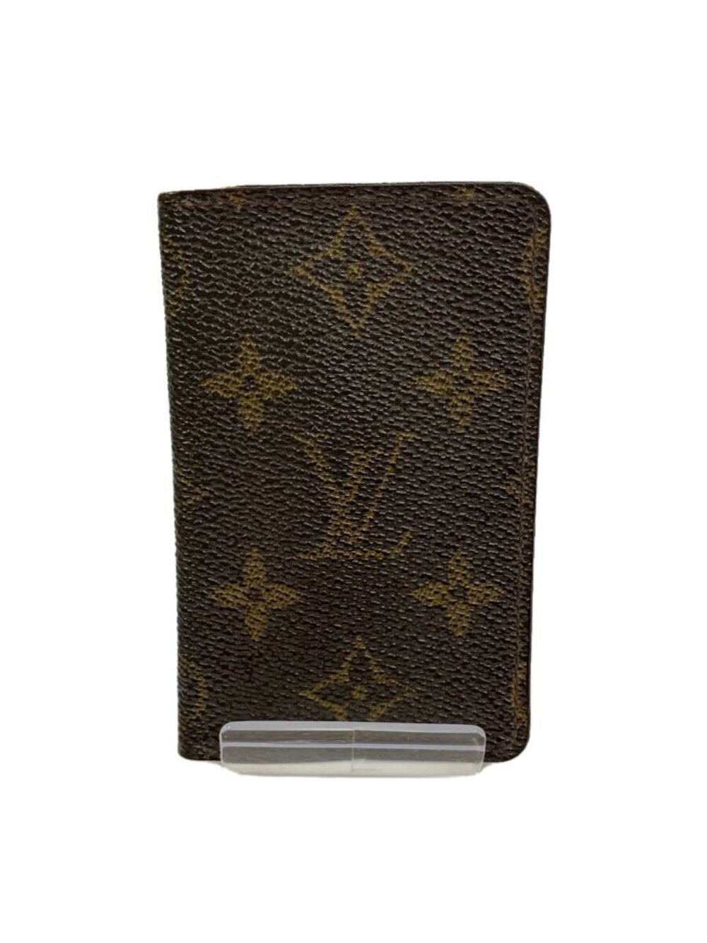 LOUIS VUITTON Pochette Carte Visite Monogram Canvas Brown All over